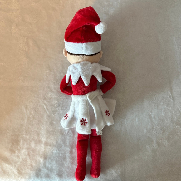 Elf on the Shelf Doll 15" Red White Plush Girl Skirt Christmas Tradition Holiday - Picture 5 of 6